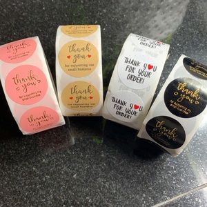 Thank you for supporting my small business stickers -50 misc stickers